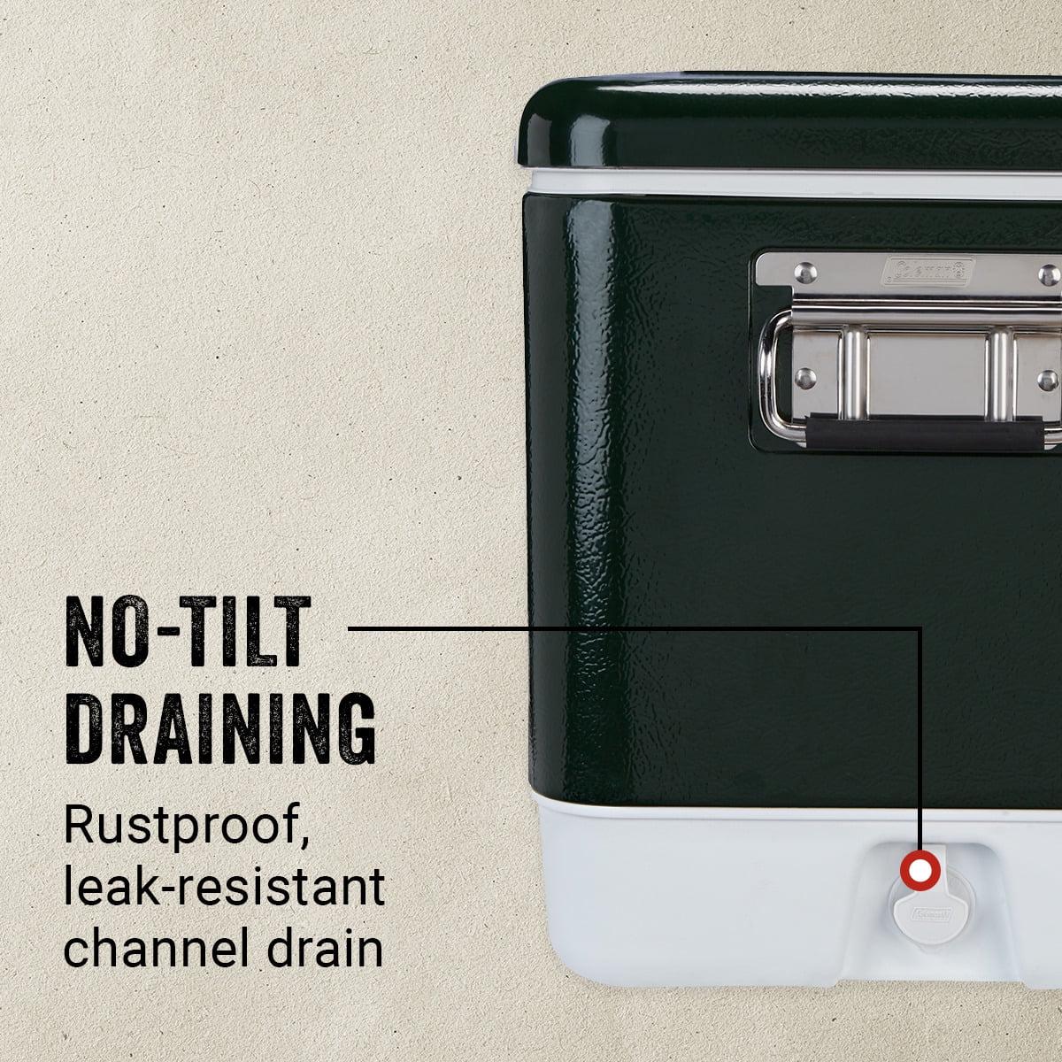 Coleman Vintage 54-Quart Steel Belted Cooler, Green - Image 5