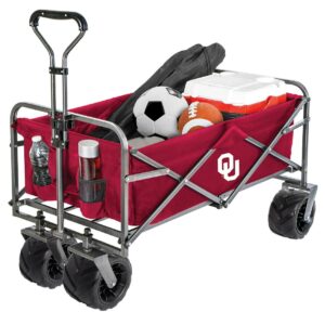 Collegiate Heavy-Duty Utility Collapsible Sports Wagon - Oklahoma Sooners