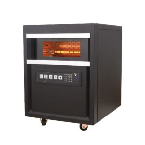 Comfort Glow QDE1345 Infrared Quartz Comfort Furnace - Infrared - Electric - Electric - 1500.52 W - 1000 Sq. ft. Coverage Area - 1500 W - Black
