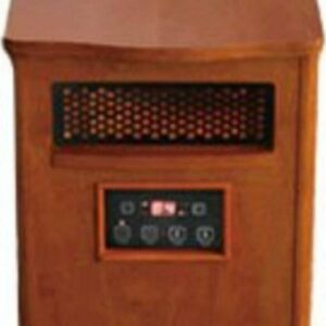 Comfort Glow QEH1410 Quartz Heater with Remote, Compact, Oak Finish