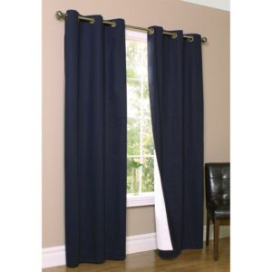 Thermalogic Weathermate Grommet Curtain Wide Panel Pair each 80 x 84 in Navy