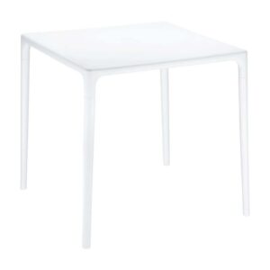 Compamia Mango 28" Square Patio Dining Table in White