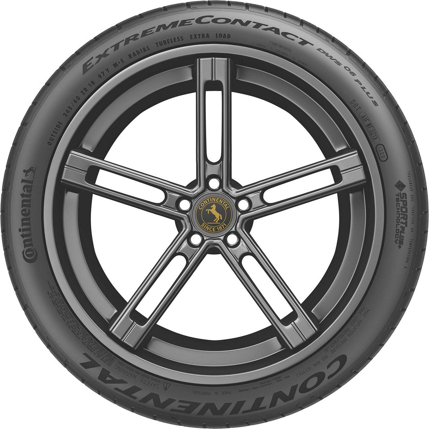 Continental ExtremeContact DWS06 PLUS UHP All Season 245/45ZR18 100Y XL Passenger Tire - Image 2