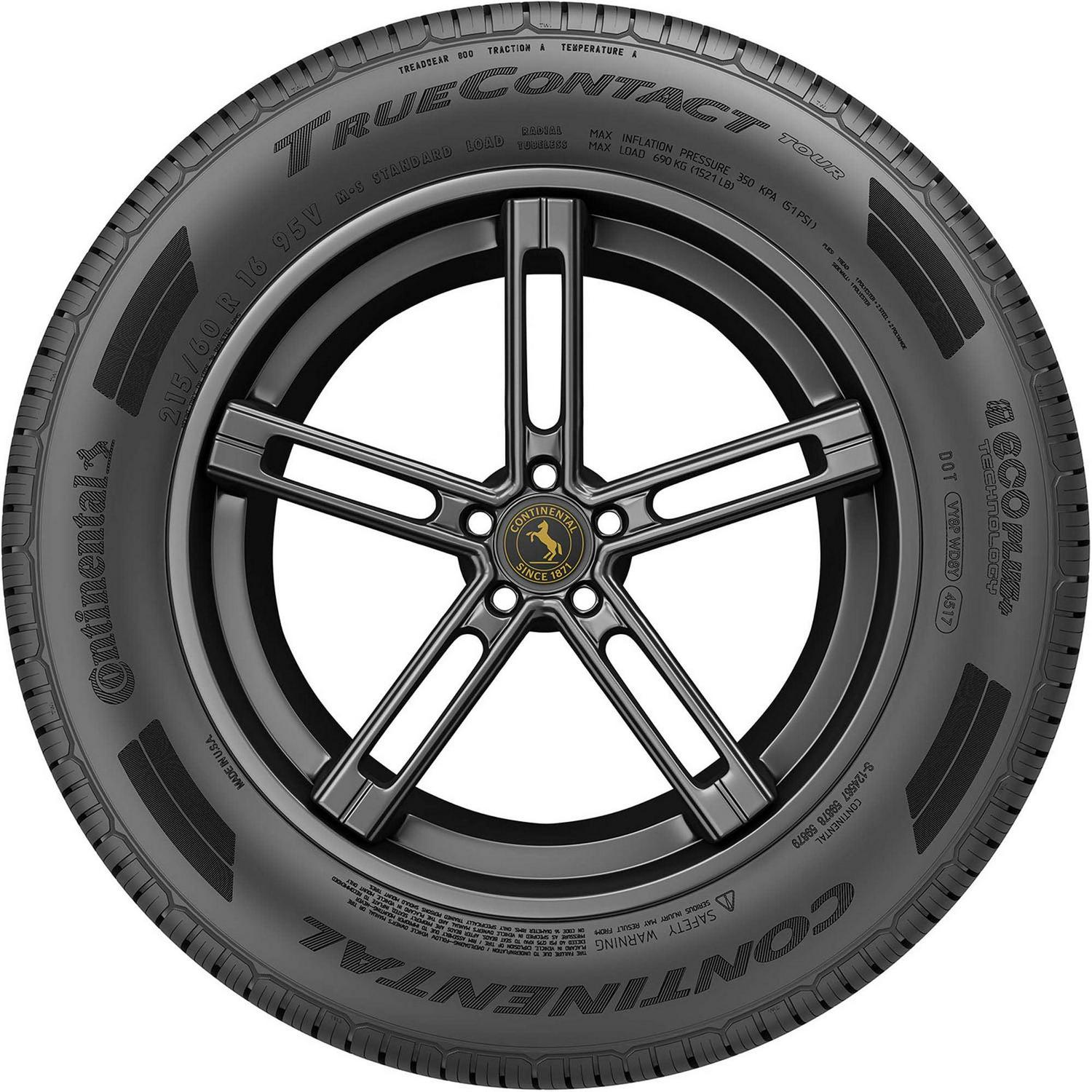 Continental TrueContact Tour All Season 195/65R15 91H Passenger Tire - Image 2