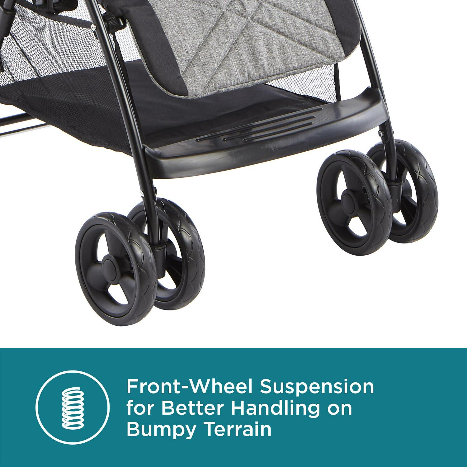 Contours Quick® Lightweight Travel Stroller, Compact Newborn Stroller, Gray - Image 12