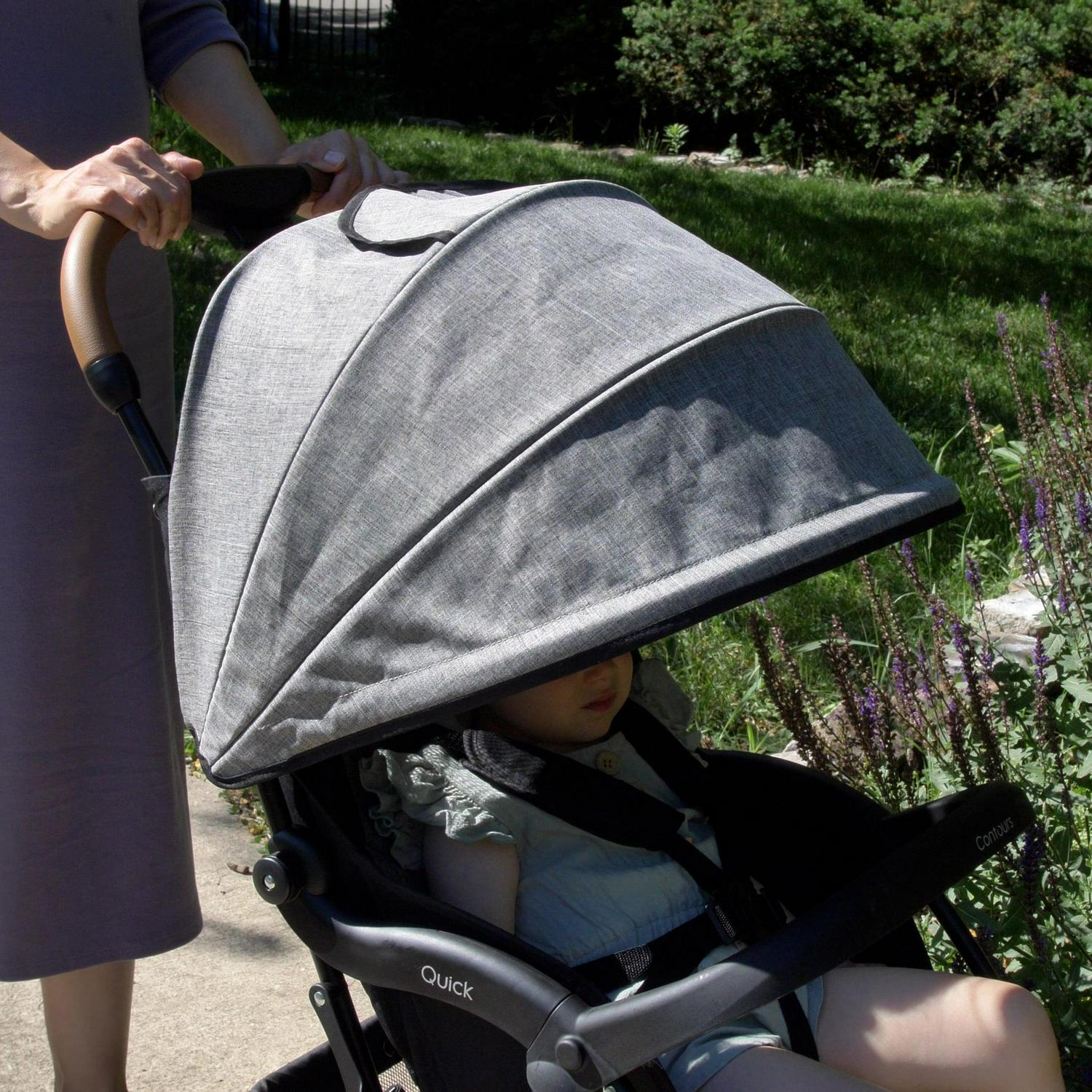 Contours Quick® Lightweight Travel Stroller, Compact Newborn Stroller, Gray - Image 7