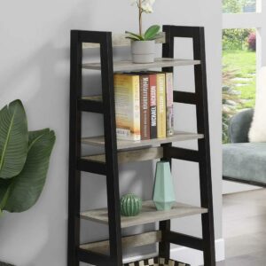 Convenience Concepts Designs2Go Trestle Bookcase, Faux Birch/Black