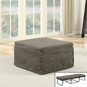 Convenience Concepts Designs4Comfort Folding Bed Ottoman-Finish:Taupe