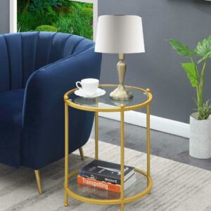 Convenience Concepts Royal Crest 2 Tier Round End Table