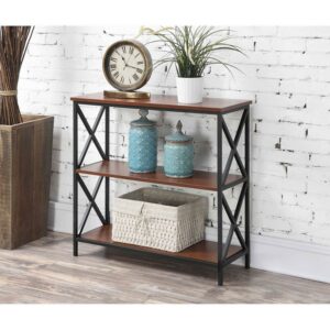 Convenience Concepts Tucson 3-Tier Bookcase, Black/Cherry