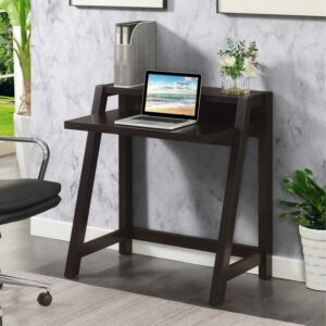 Convenience Concepts Newport 35 inches Tall Lilly 2 Tier Desk, Espresso