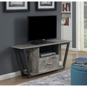 Convenience Concepts Graystone 1 Drawer TV Stand with Shelves for TVs up to 65 Inches