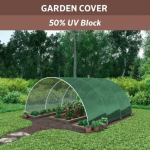 Coolaroo 50% UV Sun Block Shade Fabric Roll for Gardening, 12' x 50', Forest Green