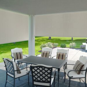 Coolaroo 96" x 72" Crank Operated Beige Roller Sun Shade