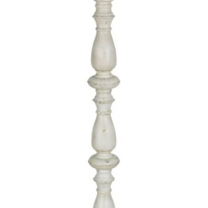 Cooper Ridge Brand 70" Distressed White Floor Lamp Made of Polyresin