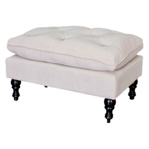 Christopher Knight Home Jeremy Modern Tufted Fabric Pillow Top Ottoman by  Brown+Beige