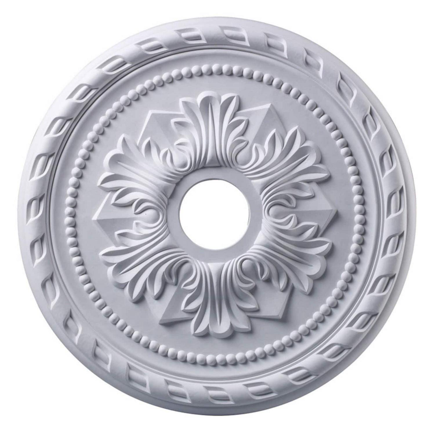 M1005AB-Elk Home-Corinthian - Medallion in Traditional Style with Victorian and Vintage Charm inspirations - 1.5 Inches tall and 21.5 inches wide - Image 2