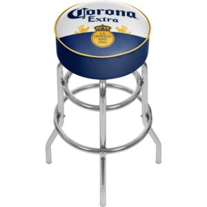 Trademark Gameroom Corona Label Design Bar Stool with Padded Seat