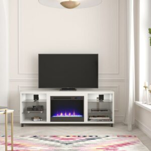 Westchester Fireplace TV Stand for TVs up to 65", White