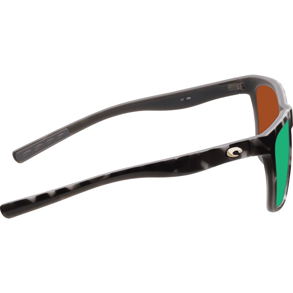 Costa Del Mar Womens Panga Polarized Square Sunglasses - Matte Grey Tortoise/Green Mirrored - 56 mm - Image 4