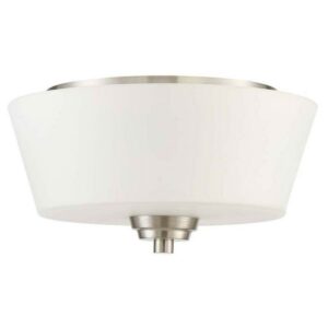 41982-BNK-Craftmade Lighting-Grace - Two Light Flush Mount - 13 inches wide by 7.5 inches high