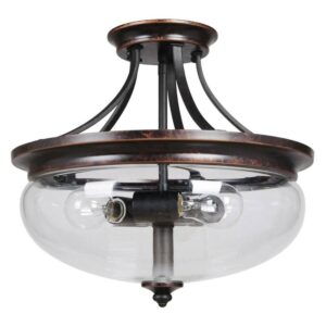 Craftmade Lighting - Three Light Semi Flush - Ceiling Lighting - Stafford -