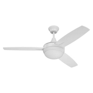 TG52W3-Craftmade Lighting-Targas - Ceiling Fan with Light Kit in Contemporary Style - 52 inches wide by 16.73 inches high-White Finish-Wall Control