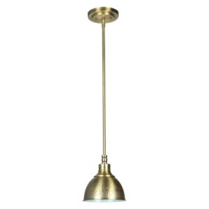 35991-LB Craftmade Lighting Timarron - One Light Mini-Pendant - 7 inches wide by 52.5 inches high-Legacy Brass Finish