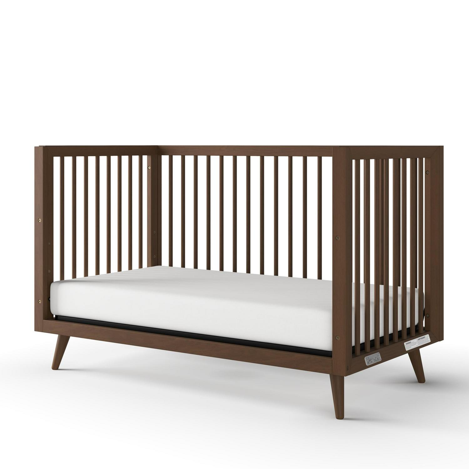 Child Craft Cranbrook 4-in-1 Convertible Crib, Baby Crib Converts to Day Bed, Toddler Bed and Full Size Bed, 3 Adjustable Mattress Positions, Non-Toxic, Baby Safe Finish (Ebony) Ebony Black - Image 6