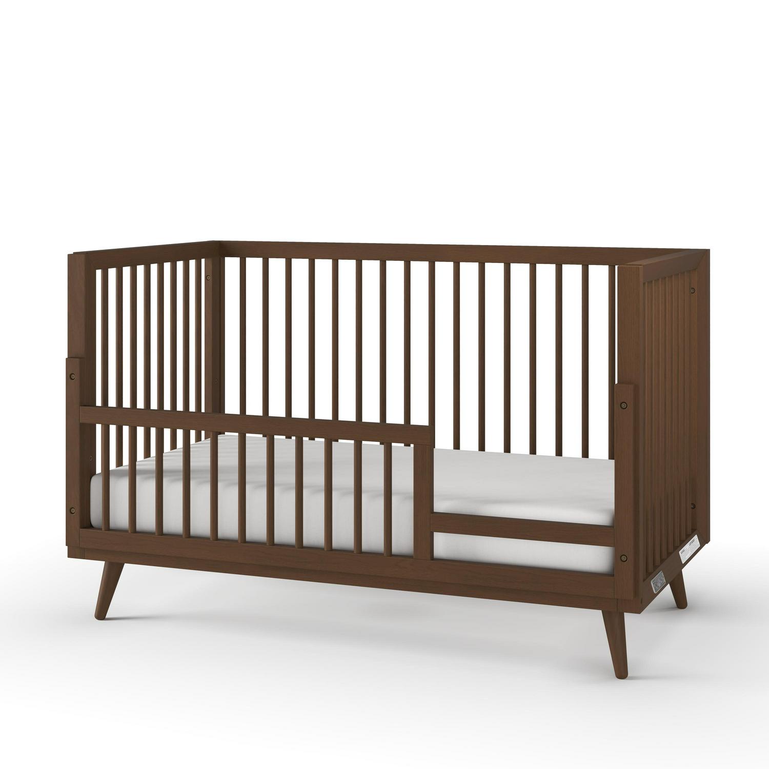 Child Craft Cranbrook 4-in-1 Convertible Crib, Baby Crib Converts to Day Bed, Toddler Bed and Full Size Bed, 3 Adjustable Mattress Positions, Non-Toxic, Baby Safe Finish (Ebony) Ebony Black - Image 5