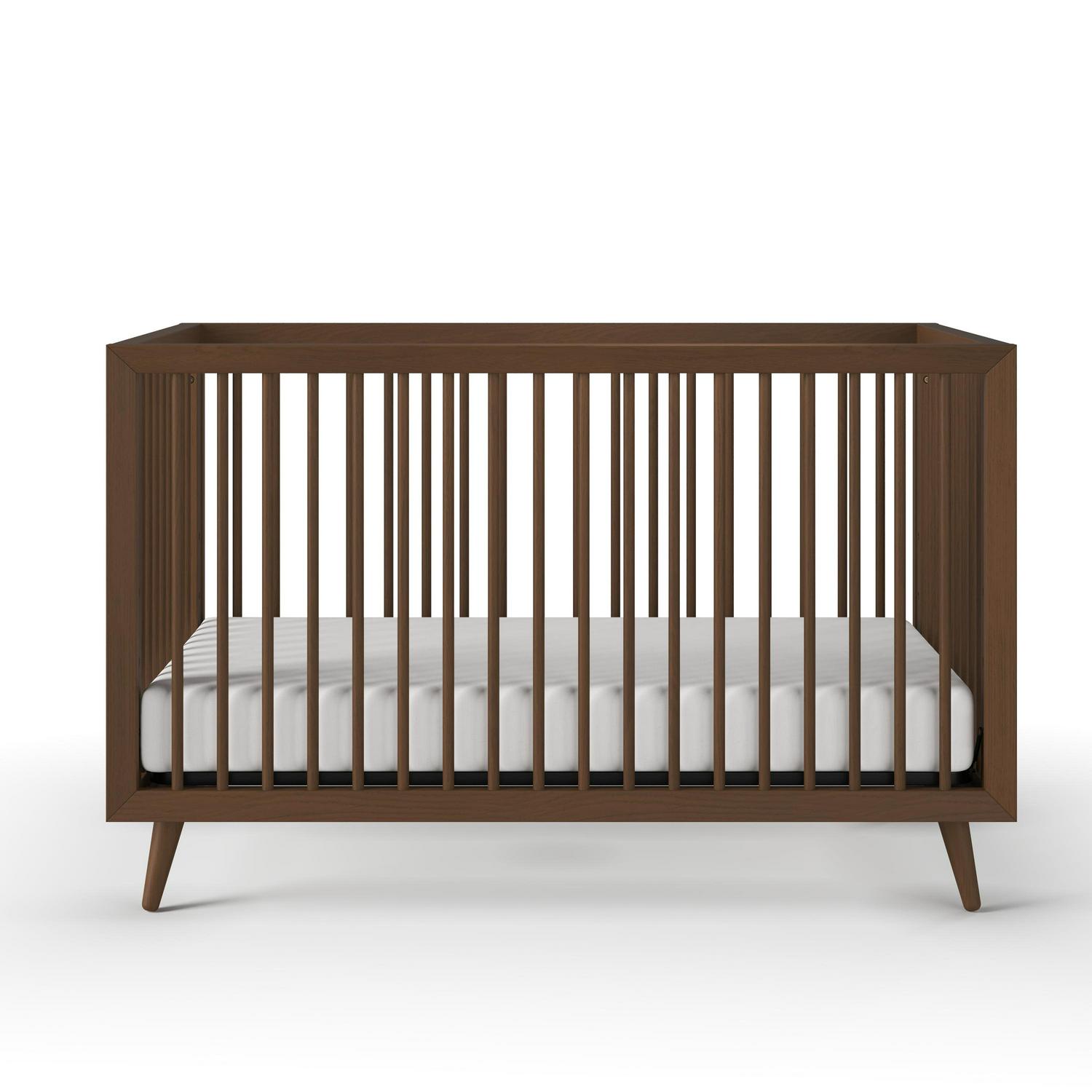 Child Craft Cranbrook 4-in-1 Convertible Crib, Baby Crib Converts to Day Bed, Toddler Bed and Full Size Bed, 3 Adjustable Mattress Positions, Non-Toxic, Baby Safe Finish (Ebony) Ebony Black - Image 8