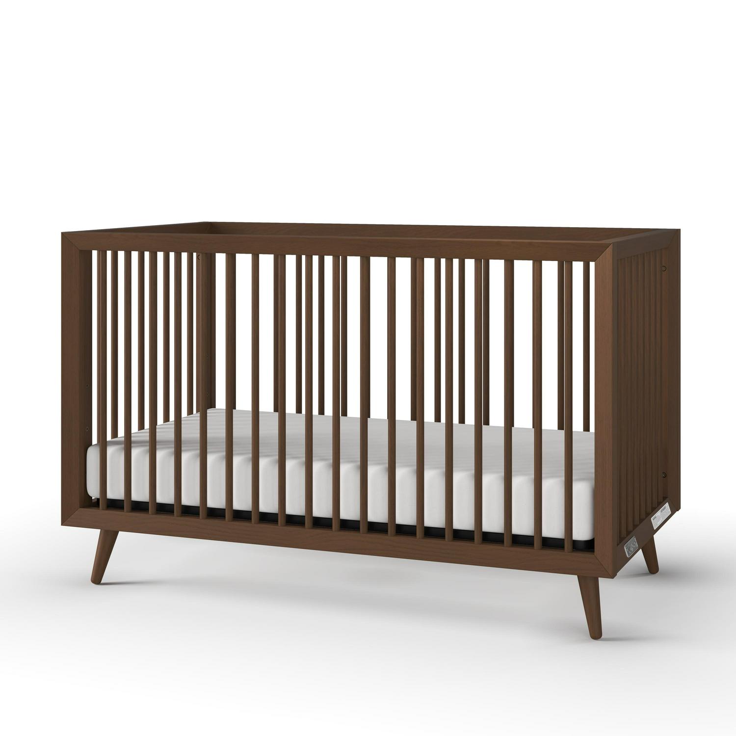 Child Craft Cranbrook 4-in-1 Convertible Crib, Baby Crib Converts to Day Bed, Toddler Bed and Full Size Bed, 3 Adjustable Mattress Positions, Non-Toxic, Baby Safe Finish (Ebony) Ebony Black - Image 3