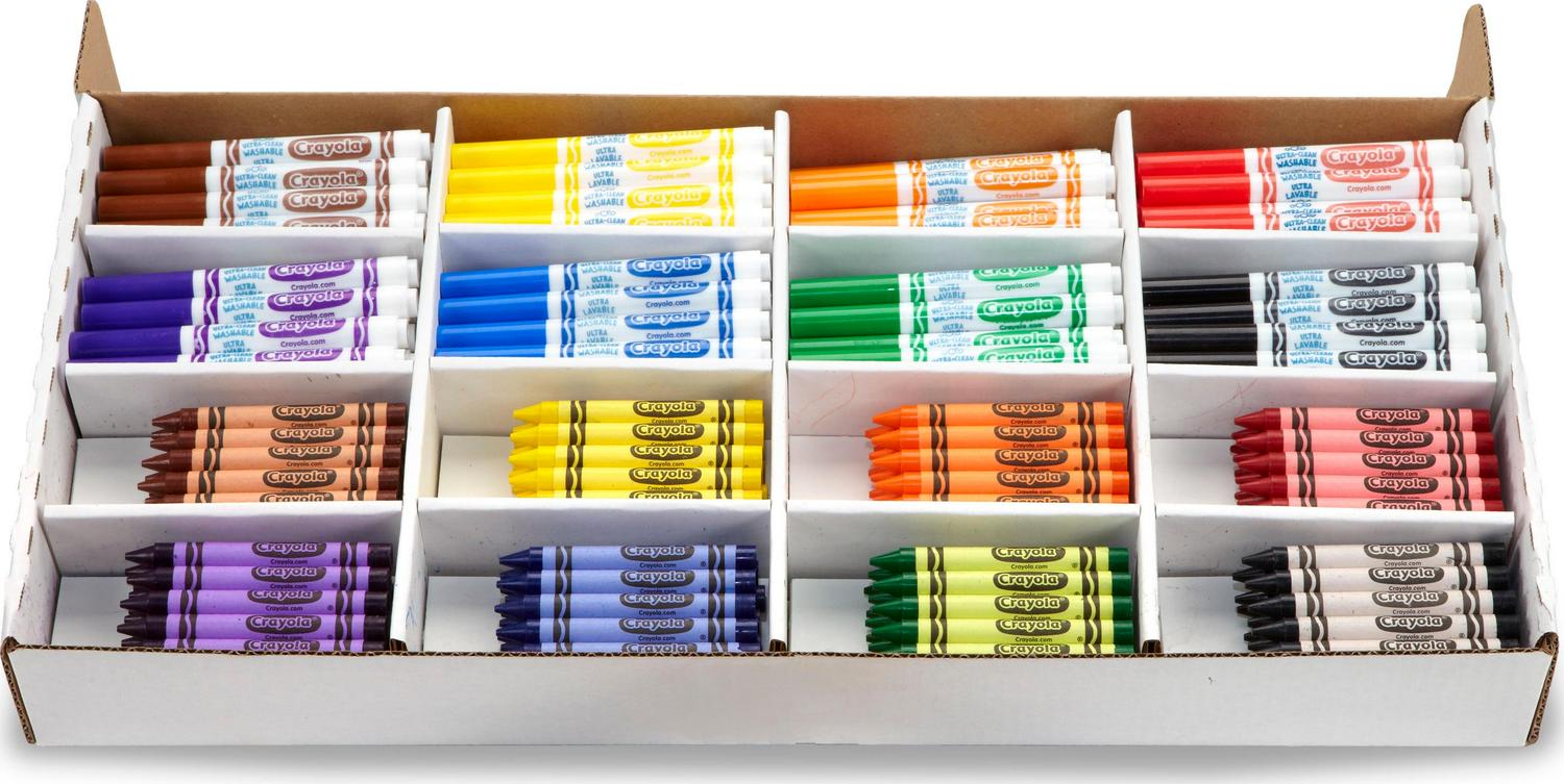 Crayola Large Crayon; Washable Marker Classpack, 1 / Box - Image 3