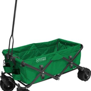 Creative Outdoor All-Terrain Folding Wagon, Green