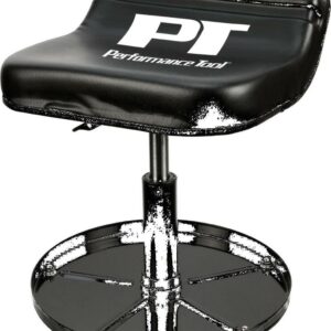 Performance Tool W85020 Tractor Creeper Rolling Work Seat w/ Storage Tray for Garages and Workshops, 24 in. Tall, Black
