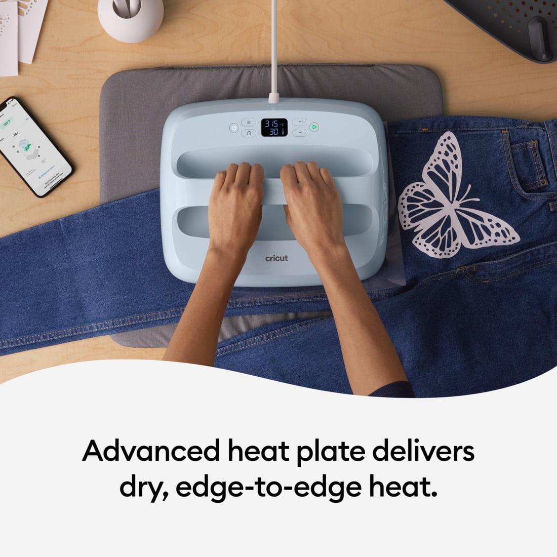 Cricut EasyPress 3 - 12 in x 10 in - Bluetooth-Enabled Handheld Heat Press Machine, Blue - Image 5