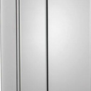 Croydex Halton Double Door Aluminium Bathroom Medicine Cabinet in Chrome (30x26in)