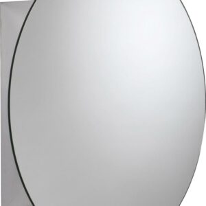 Croydex Severn Circular Stainless Steel Bathroom Medicine Cabinet in Chrome (20 x 20in)