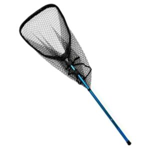 Cuda Medium Telescoping Net, Extends 5.5' to 6.75', 23" depth, Replaceable Net, for Fishing, Blue/Black, 1-Count