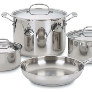 Cuisinart Chef’s Classic 7-Piece Stainless Steel Cookware Set