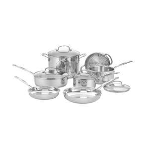 Cuisinart Chef’s Classic 11-Piece Stainless Steel Cookware Set