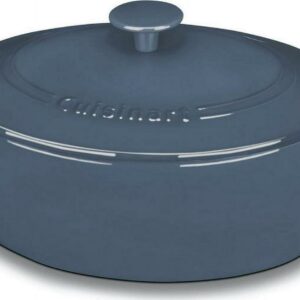 Cuisinart Chef'S Classic Enameled Cast Iron 5.5 Qt. Oval Covered Casserole-Provencal Blue