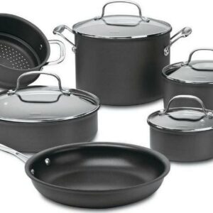 Cuisinart Chef's Classic Non-stick Hard Anodized 10 Piece Cookware Set