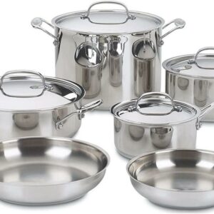 Cuisinart Chef’s Classic 10-Piece Stainless Steel Cookware Set