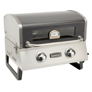Cuisinart 2-Burner Propane Gas Grill with Glass Window and Temperature Gauge