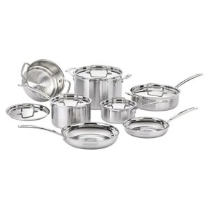 Cuisinart MultiClad Pro Triple Ply 12-Piece Stainless Steel Cookware Set