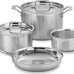 Cuisinart Multiclad Pro Triple Ply Stainless 7 Piece Cookware Set