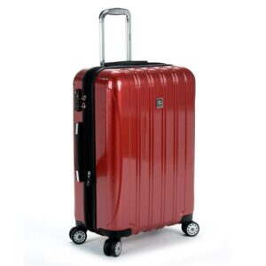 DELSEY PARIS Heilum Aero 27" Hardside Expandable Spinner Checked Luggage, Red