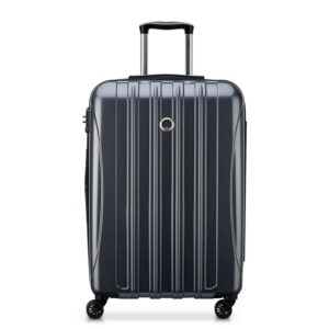 DELSEY PARIS Heilum Aero 25" Hardside Expandable Spinner Checked Luggage, Brushed Metal