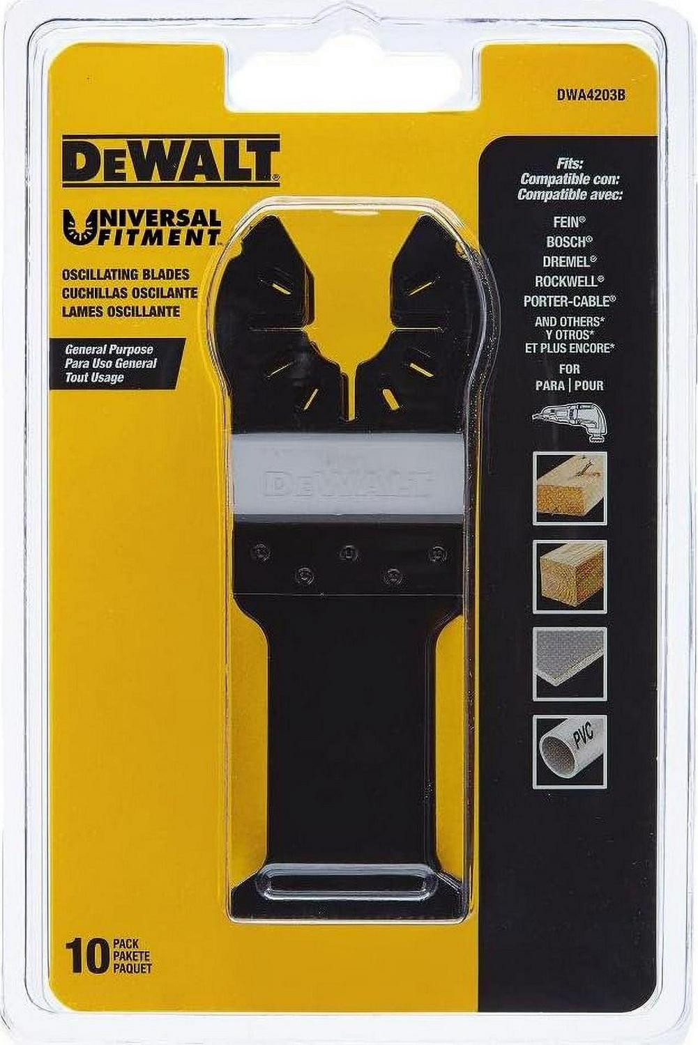 DEWALT (DWA4203B) Bi Metal Wood with Nails Oscillating Blade (10 pack) - Image 3
